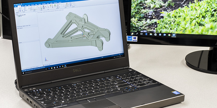 CAD Design on Laptop